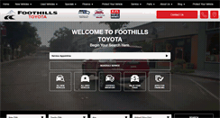 Desktop Screenshot of foothillstoyota.com